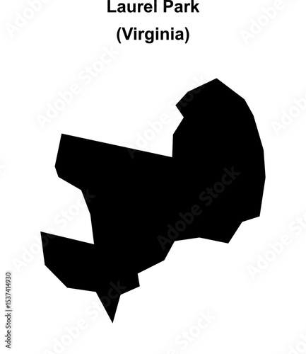 Laurel Park (Virginia) blank outline map