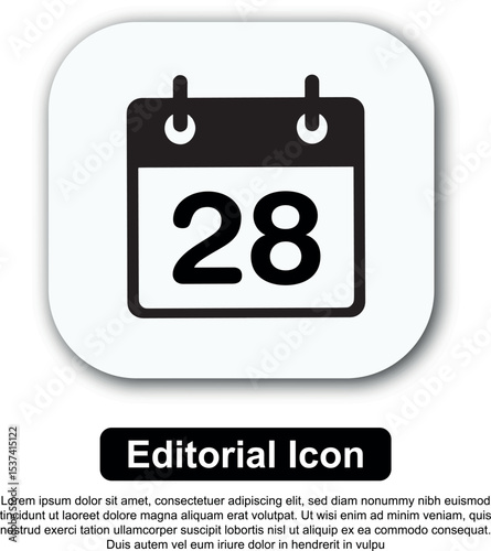 Illustration Icon Calendar Vector Set