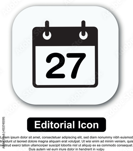 Illustration Icon Calendar Vector Set