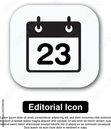 Illustration Icon Calendar Vector Set