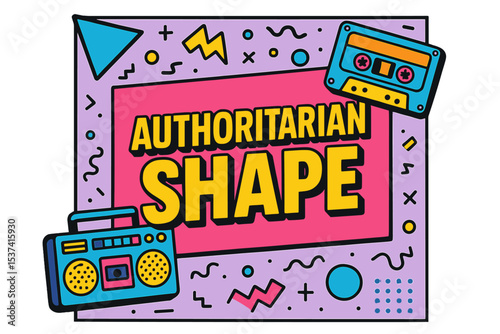 Vector illustration set featuring a retro 90s music party poster, back to the 90s banner, and nineties forever badge with a funky pop radio theme