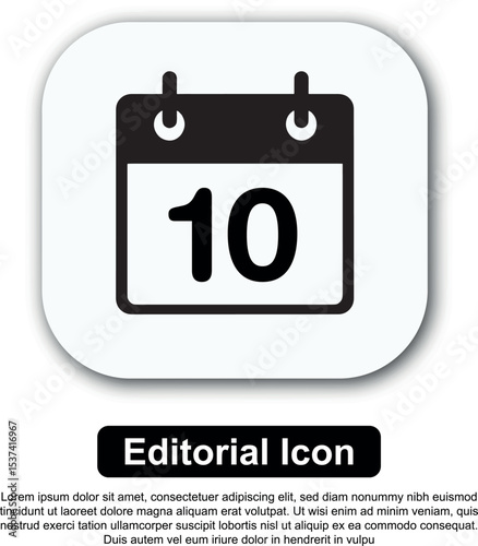 Illustration Icon Calendar Vector Set