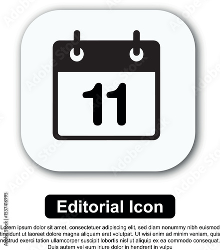 Illustration Icon Calendar Vector Set
