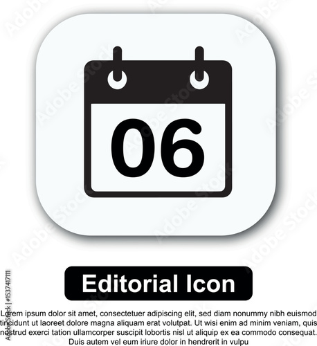 Illustration Icon Calendar Vector Set