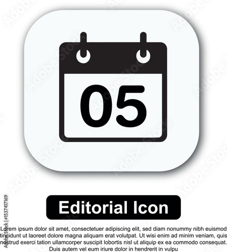 Illustration Icon Calendar Vector Set