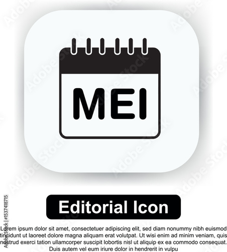Illustration Icon Calendar Vector Set