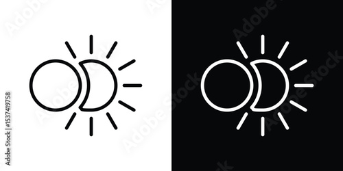 Eclipse icon set in line.