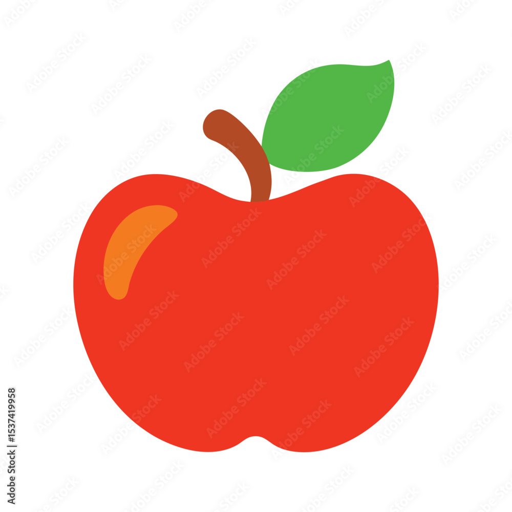 Fototapeta premium Cashew apple nut fruit combo in hand drawn minimal style color vector illustration