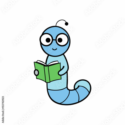  cute-worm-in-pajamas-and-glasses--reading-bedtime-
