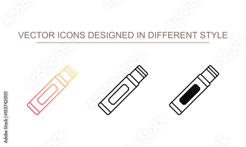 Chewing Gum icon design with white background stock illustration