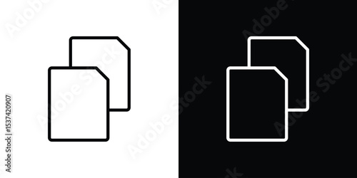 Copy icon set in line.