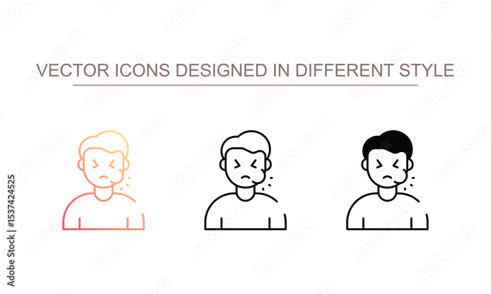 Toothache icon design with white background stock illustration Toothache icon design with white background stock illustration