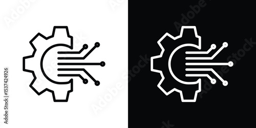 Transform icon set in line.