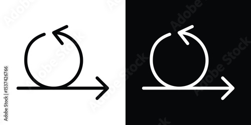 Agile icon set in line.