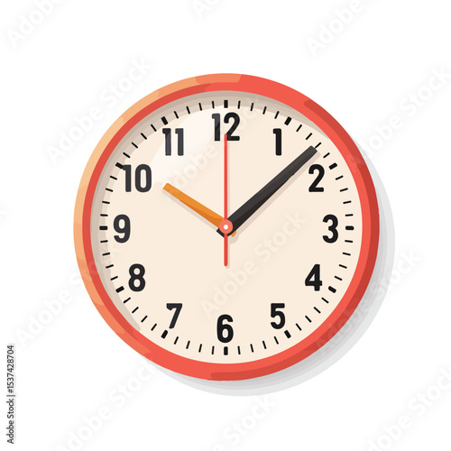 Clock Icon Design Vector Illustration for Time Management and Schedule Planning