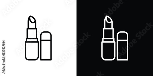 Lipstick icon for social media, app, and web design. Vector illustration.