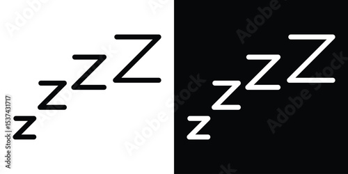 Snooze icon set in line.