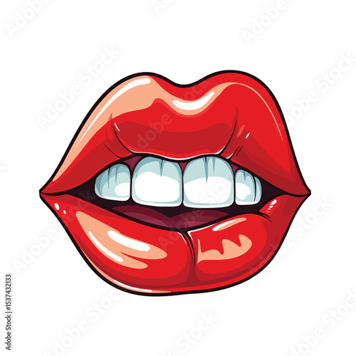 Humorous Cartoon Character with Playful Expression Sticking Out Tongue Illustration