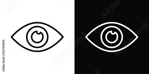 Eye icon set in line.