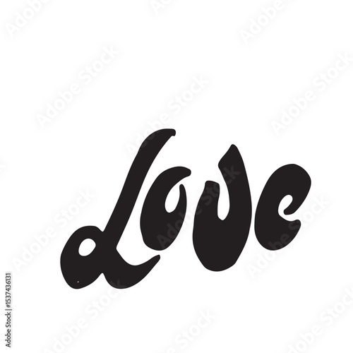Love black and white minimalistic lettering