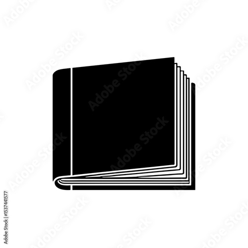 Black photo album icon for Photographer's Day  