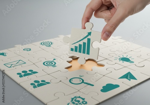 Strategic business growth puzzle solution