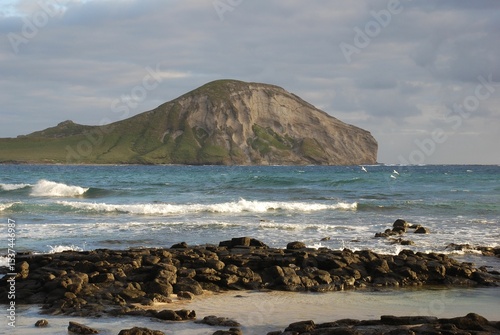 Wallpaper Mural Rabbit Island view with rocky shores in Oahu. Torontodigital.ca