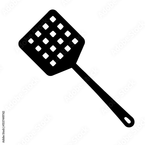 very simple flat and single minimalist Fly Swater Silhouettes