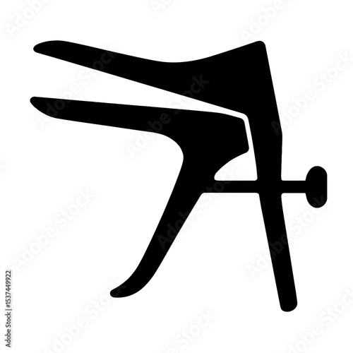 very simple flat and single minimalist Speculum Silhouettes