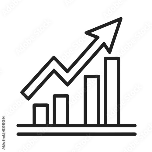 Profit growth Arrow 