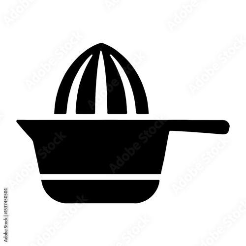 very simple flat and single minimalist Juice Squeezer Silhouettes