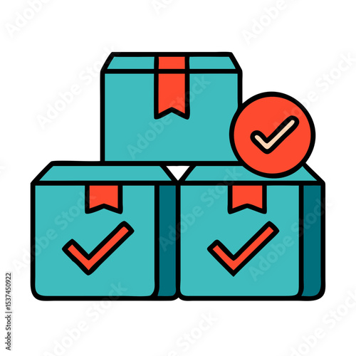 Checked customs boxes for safe shipping and delivery. Secure packages ready for international transport. Checked cargo boxes ensure timely customs clearance.