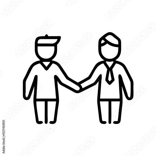 Flight attendant and passenger shaking hands. Warm welcome aboard. Friendly cabin crew greeting passengers on board. Professional service concept for airline advertising.