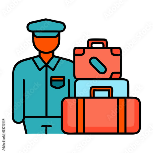 Customs officer inspecting luggage at airport.  Officer carefully examines suitcases and bags for prohibited items.  Thorough customs inspection ensures passenger safety and security.