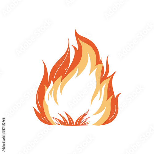 vector fire illustration 