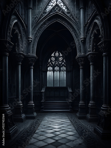Hauntingly Detailed. Eerie and Intricate Gothic Background