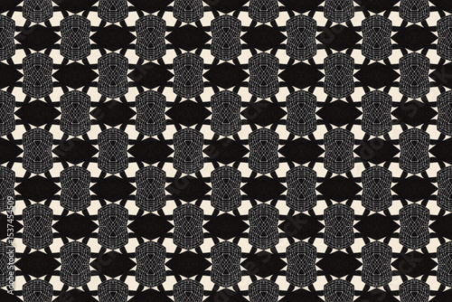 Seamless Fashion Shape Texture Digital Graphic Symmetric Geometric Fabric Wallpaper Visual Template Perspective Endless Interior Background Cloth Decoration Textile Art Tile Design Luxury Pattern.