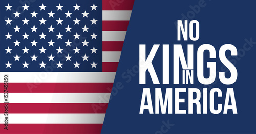 America Has No King – Patriotic Anti-Monarchy Concept Design