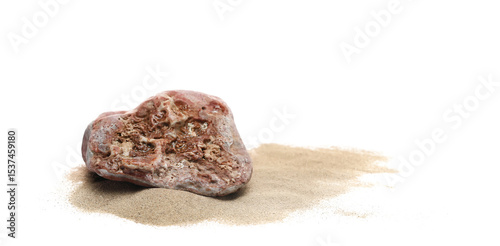Wallpaper Mural Beach stones isolated on white background, side view Torontodigital.ca