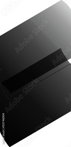 Abstract Geometric Black Icons for Modern Technological Interfaces and Digital Applications