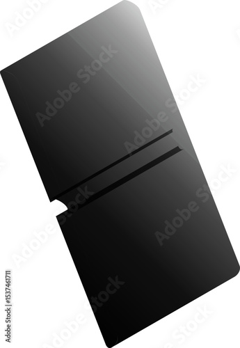 Abstract Geometric Black Icons for Modern Technological Interfaces and Digital Applications