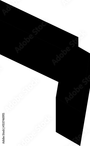 Abstract Geometric Black Icons for Modern Technological Interfaces and Digital Applications