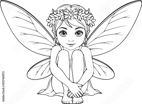 vector illustration of angel
