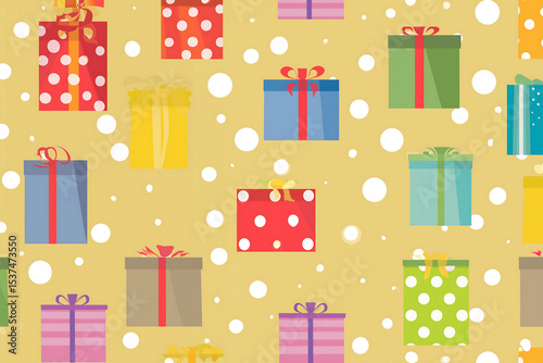 gift set pattern illustrator