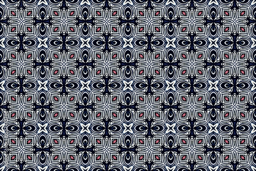 Seamless Fashion Shape Texture Digital Graphic Symmetric Geometric Fabric Wallpaper Visual Template Perspective Endless Interior Background Cloth Decoration Textile Art Tile Design Luxury Pattern.