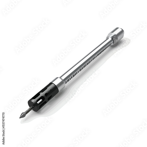 Professional Screwdriver Tool Isolated Stock Vector Illustration for Technical Graphics