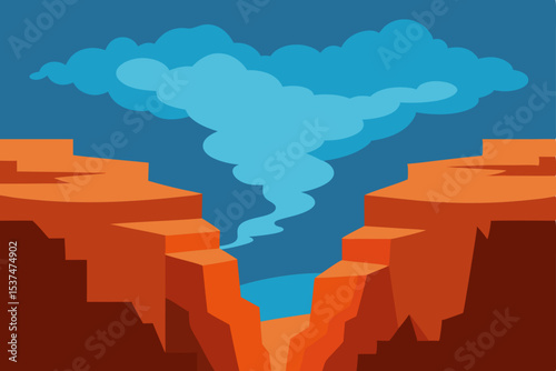 Majestic Canyon Landscape A Breathtaking View of Nature's Grandeur