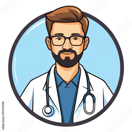 Professional Simple Flat Design Medical or Doctor Icon Vector Illustration for Healthcare Concepts