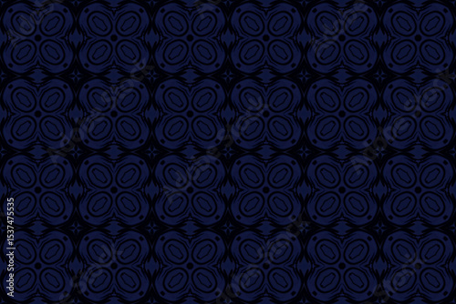 Seamless Fashion Shape Texture Digital Graphic Symmetric Geometric Fabric Wallpaper Visual Template Perspective Endless Interior Background Cloth Decoration Textile Art Tile Design Luxury Pattern.
