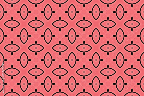 Seamless Fashion Shape Texture Digital Graphic Symmetric Geometric Fabric Wallpaper Visual Template Perspective Endless Interior Background Cloth Decoration Textile Art Tile Design Luxury Pattern.